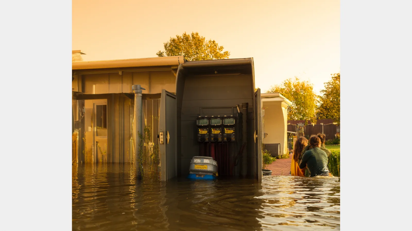 Noodstroom bij wateroverlast Gelderland: pomp & kelder